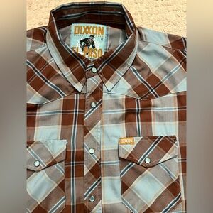 Dixxon El Paso Bamboo Blend Sleeve Button Up Shirt